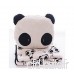 TFXWERWS Novelty Cute Panda en Peluche en Velours Corail Polaire Couvre-lit Taie d'oreiller Couverture Ensemble - B071L91G1Z